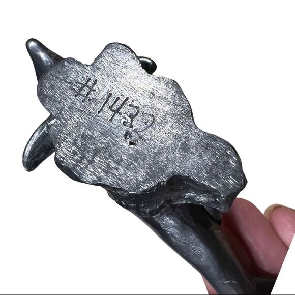 MICHAEL A. RICKER Swimming Dolphins #3 Signed Pewter Figure Ocean | Certified - Picture 6 of 8